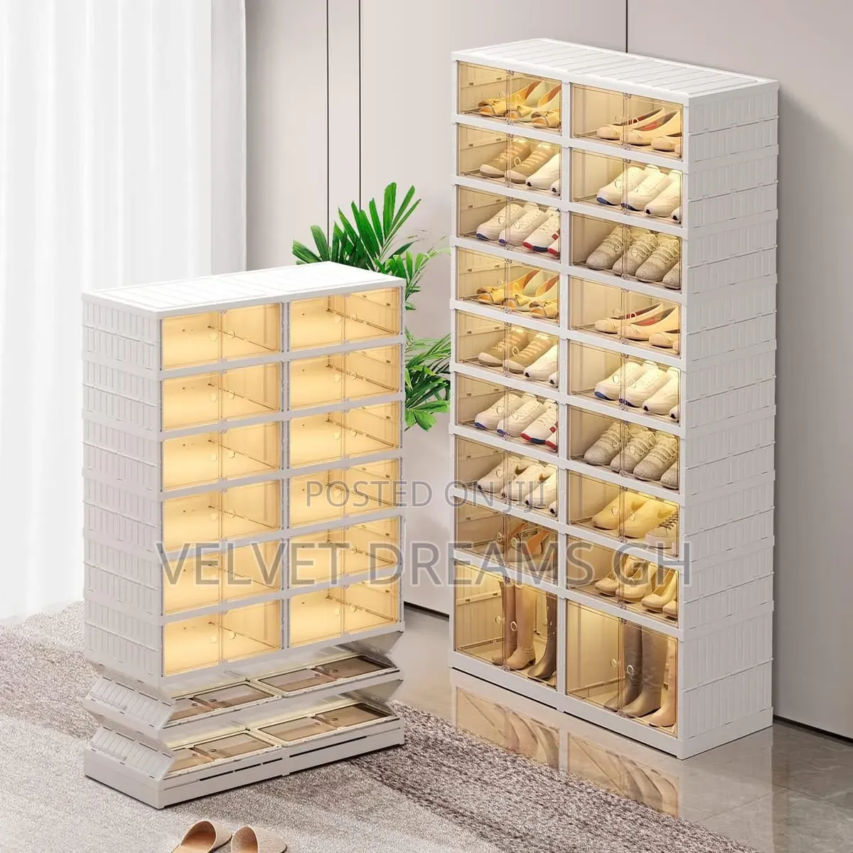 Luxury Double-Sided Shoe Rack