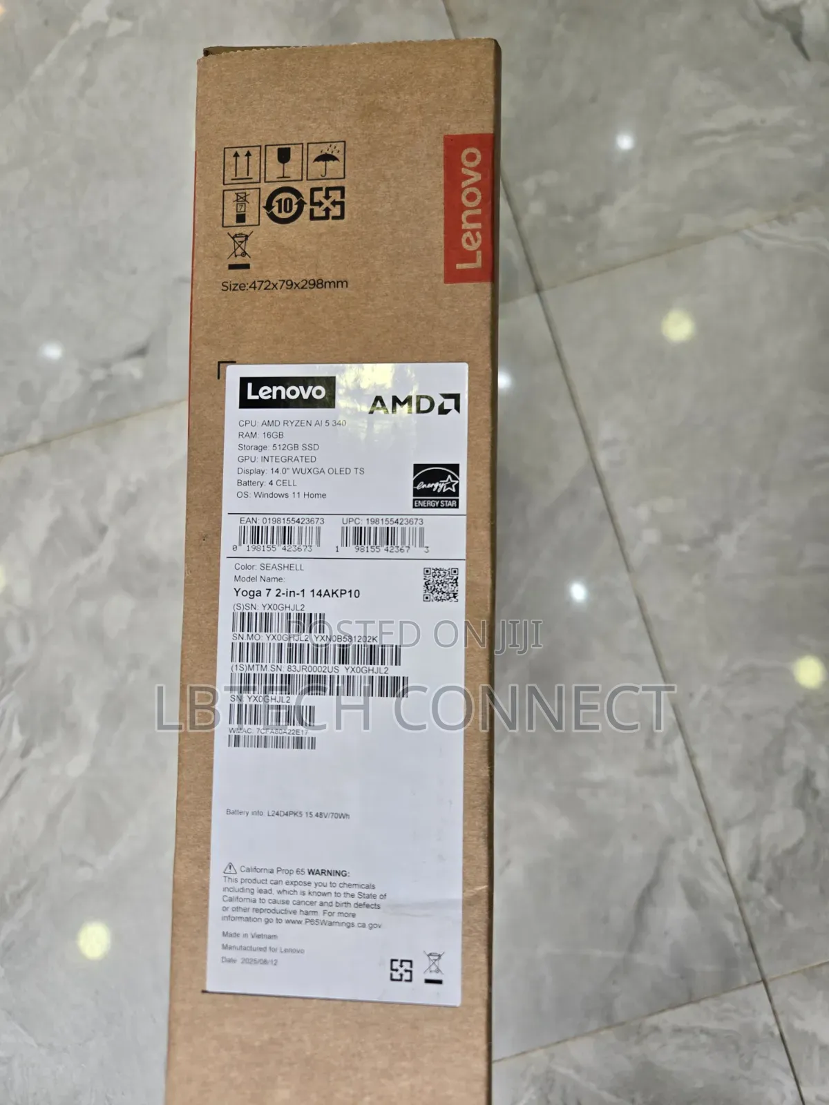 New Laptop Lenovo Yoga 7i 16GB AMD Ryzen 5 SSD 512GB