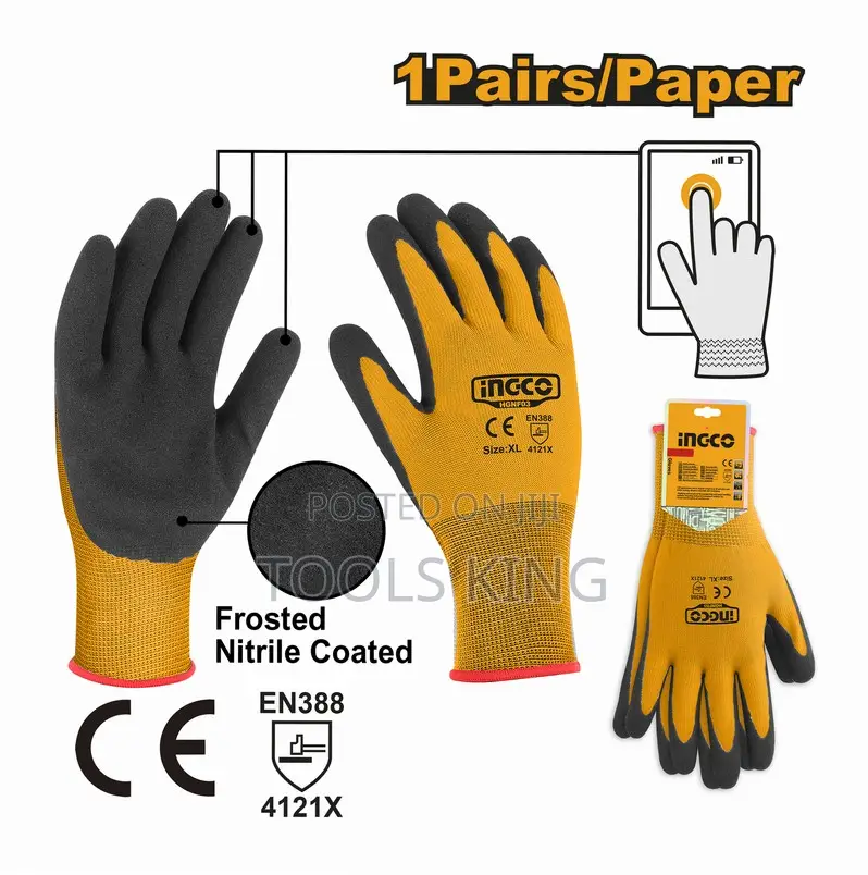 Nitrile Frosted Coated - Hgnf03