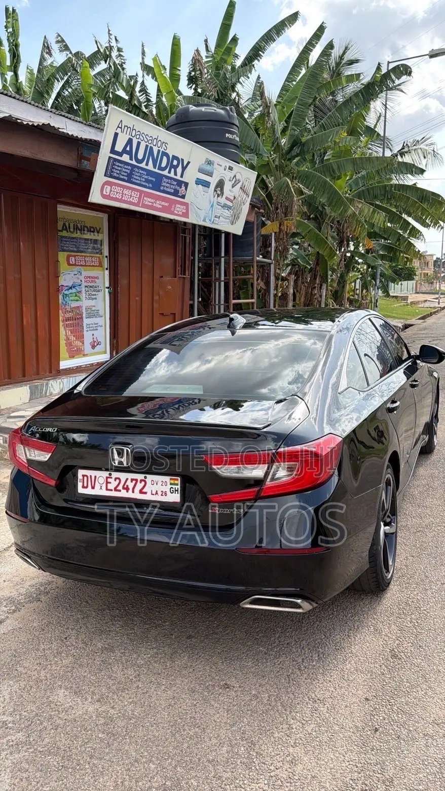 Honda Accord Sport (2.0L 4cyl Turbo 10A) 2019 Black