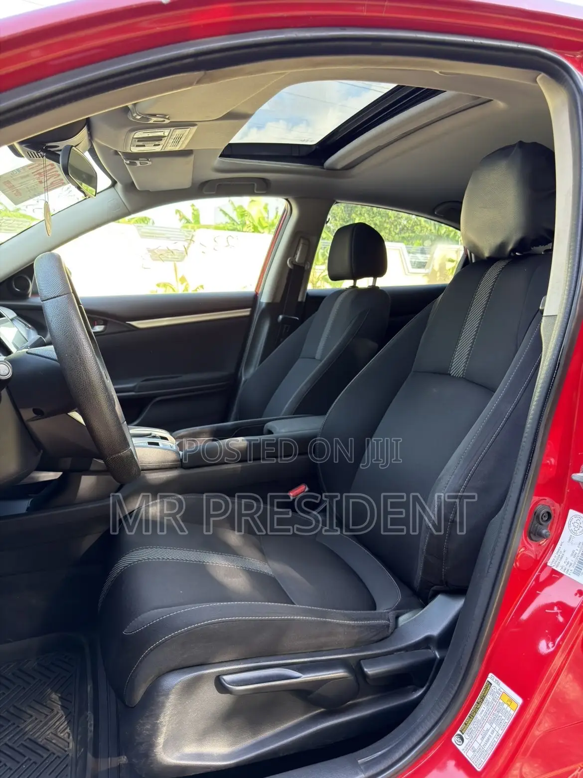 Honda Civic EX 4dr Sedan (2.0L 4cyl) 2017 Red