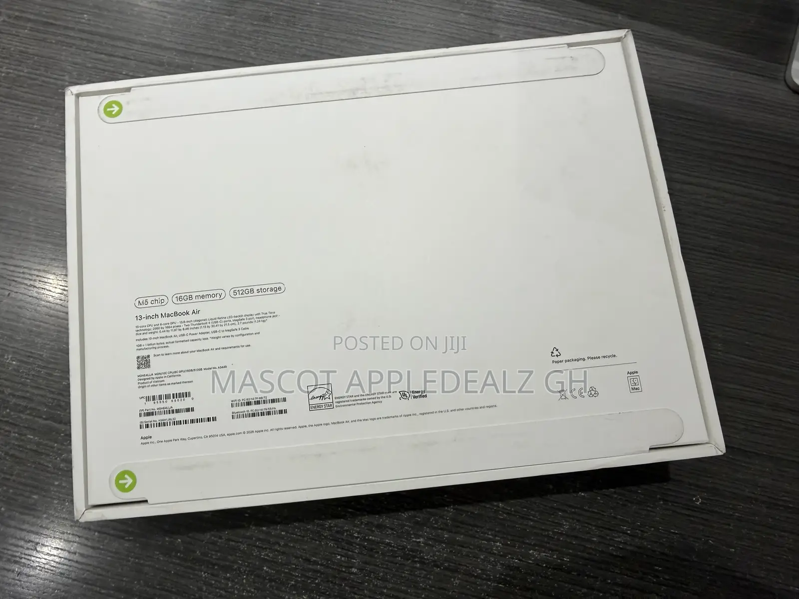 New Laptop Apple MacBook Air 2026 M5 15-inch 16GB Apple M5 SSD 512GB