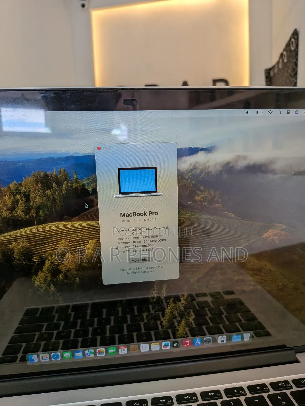 Laptop Apple MacBook Pro 2015 16GB Intel Core i7 SSD 1T