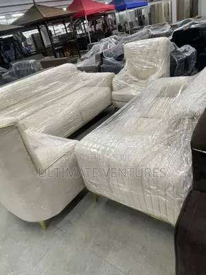 Luxury Modern Velvet Sofa Set With Gold Accents