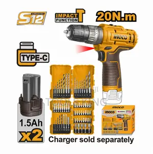 Cordless Impact Drill 12v 2 Battery - Cosli23114