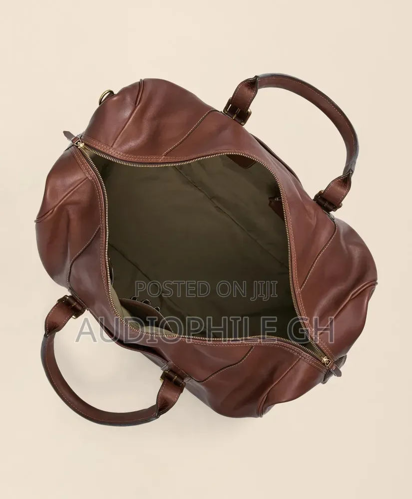 Brooks Brothers Leather Duffel Bag