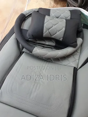 Luxury Car Seat Cover Black and Ash