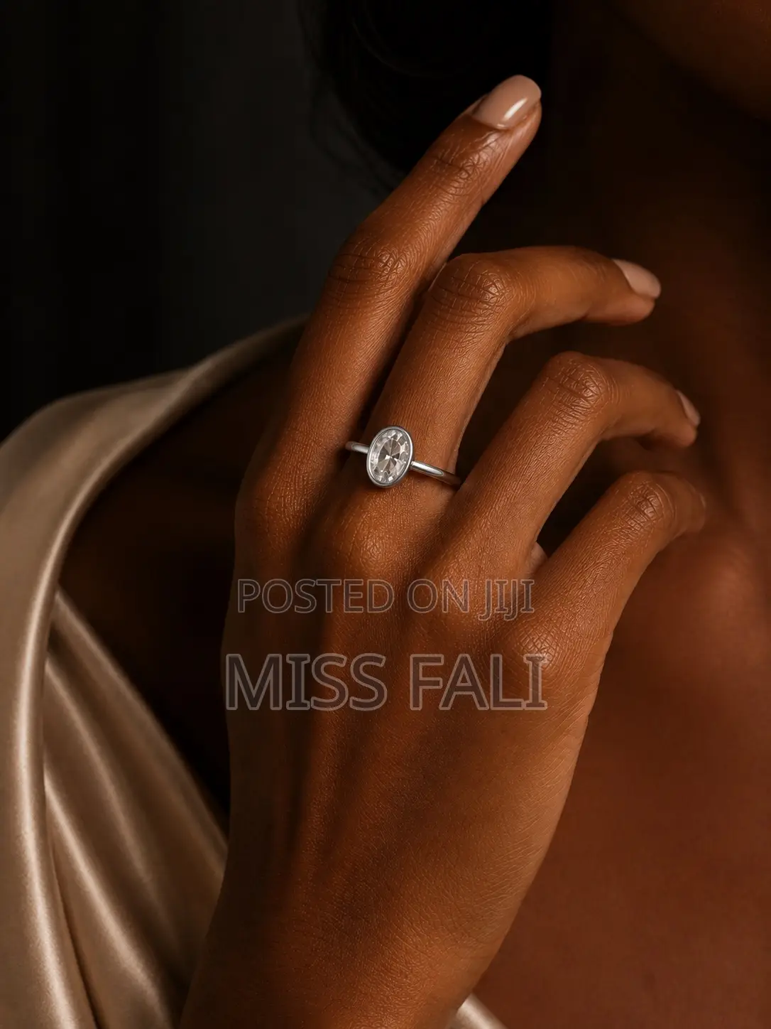 Celeste Solitaire Ring. Size 7-9.