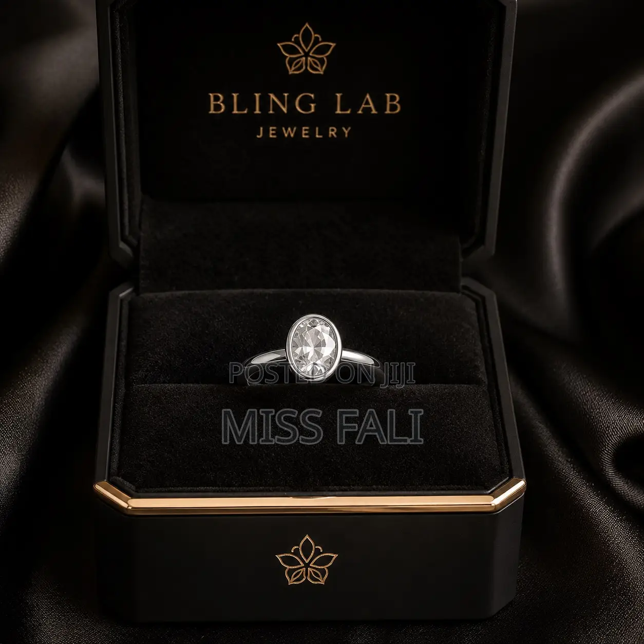 Celeste Solitaire Ring. Size 7-9.