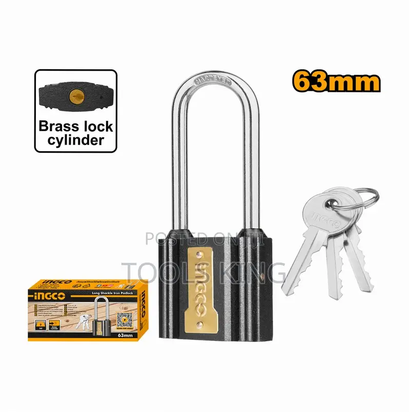 Long Shackle Iron Padlock 63mm - Dipl0631l