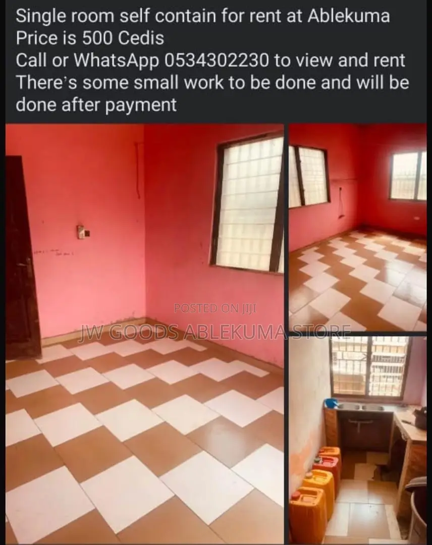 Single Room Self Contain for Rent at Ablekuma