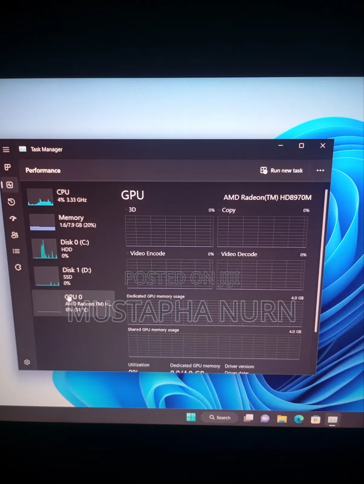 Laptop 8GB Intel Core i7 HDD+SSD 1T