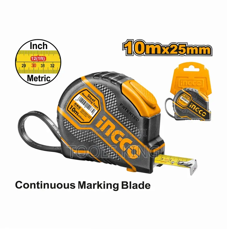 Steel Measuring Tape 10mx25mm - Hsmt0810