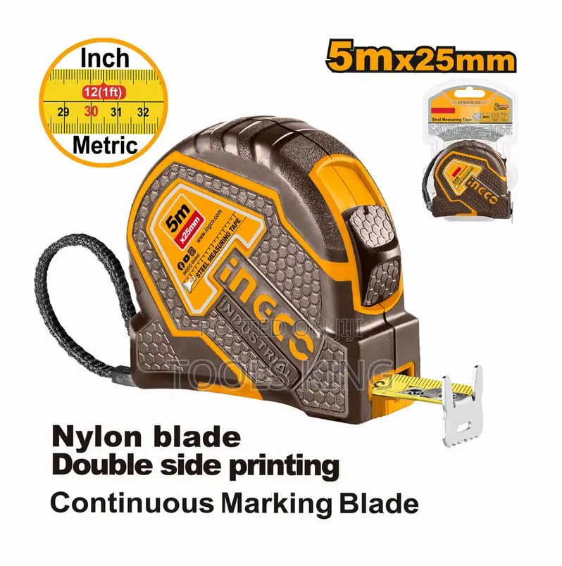 Steel Measuring Tape 5mx25mm Ind - Hsmt8805