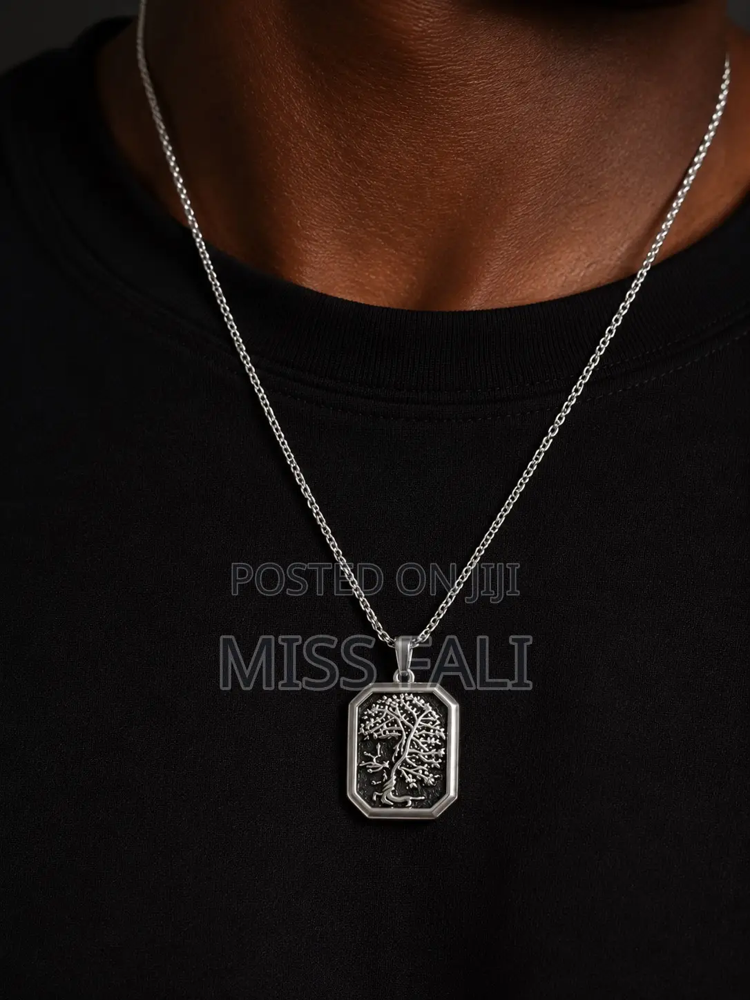 Tree of Life Steel Pendant Necklace