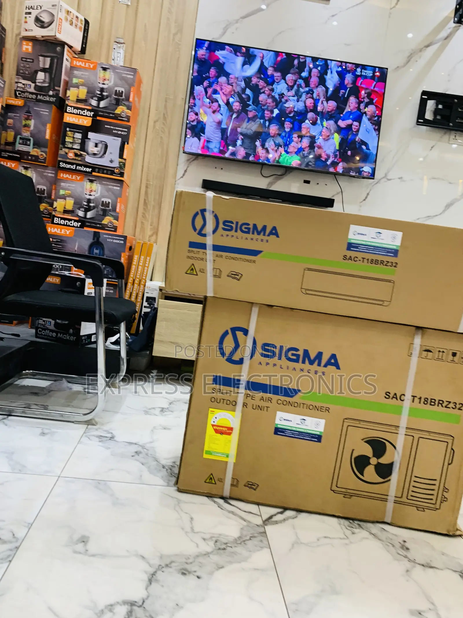 Lovely New White Air Conditioner Sigma 2.0hp Split