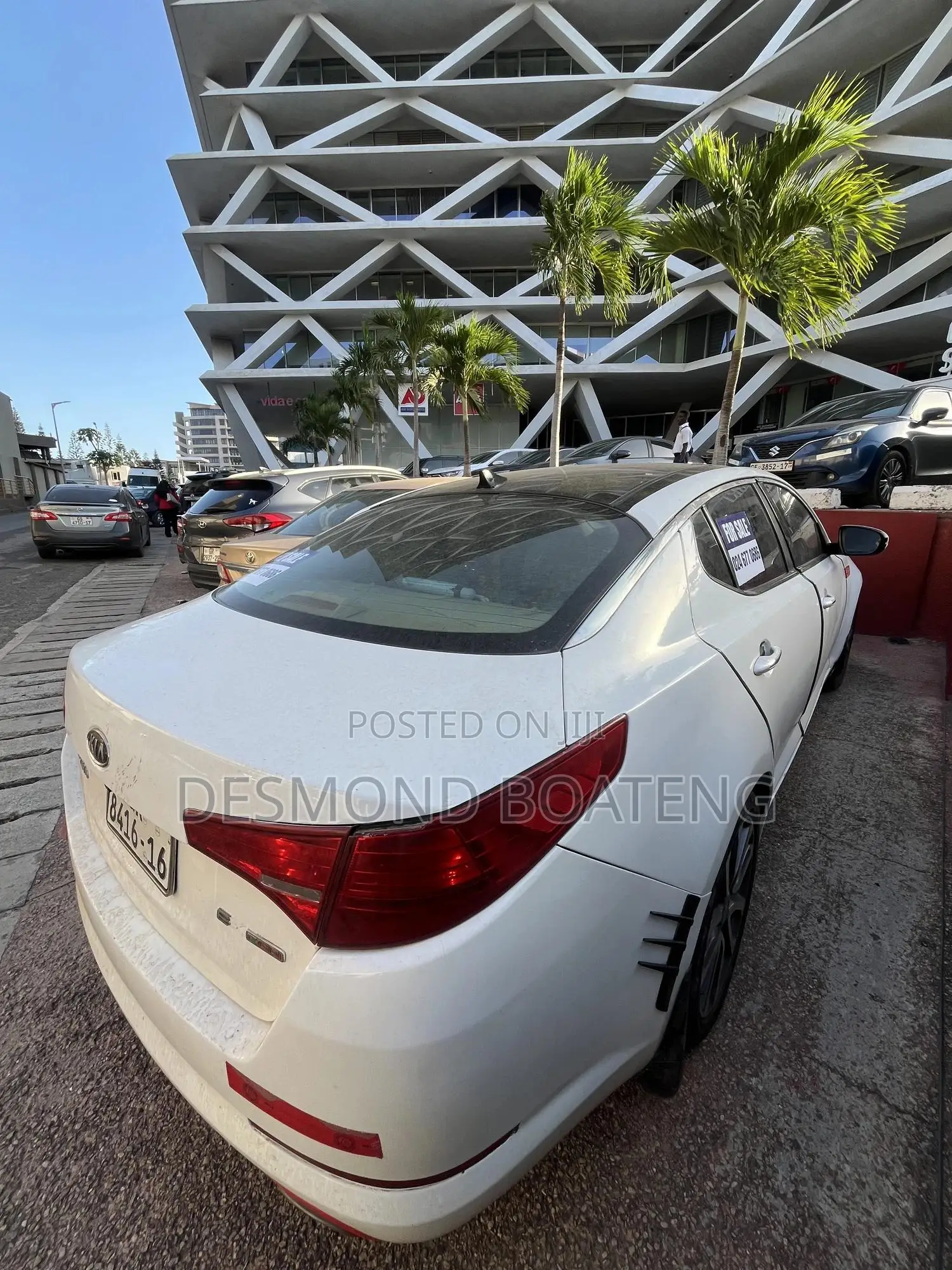 Kia Optima SXL Turbo Sedan (2.0 L 4cyl 6A) 2013 White