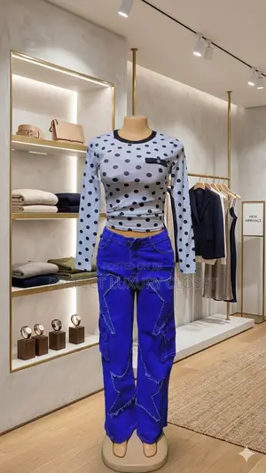 Perfect Bola Jeans With Butterfly Design for Ladies
