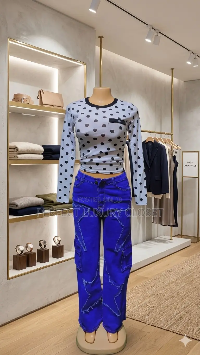 Perfect Bola Jeans With Butterfly Design for Ladies