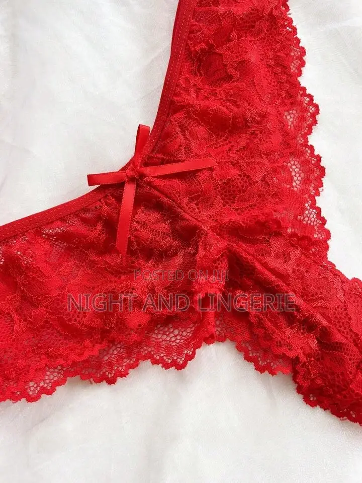Women Solid Lace Camisole Nightie With Matching Lace Panty