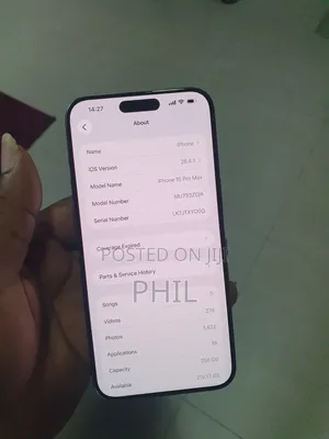 Apple iPhone 15 Pro Max 256 GB Silver