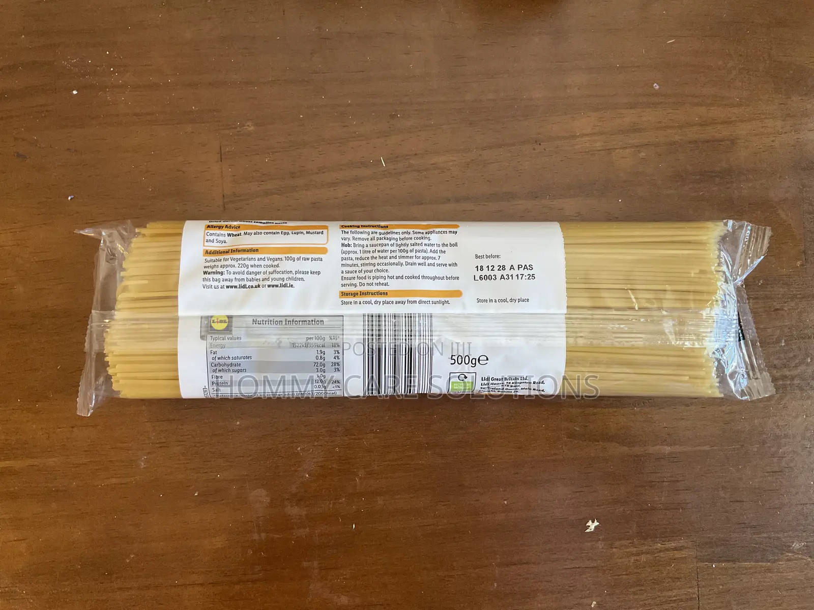 Lidl Simply Spaghetti 500g – Uk Imported | Vegetarian Vegan | Accra