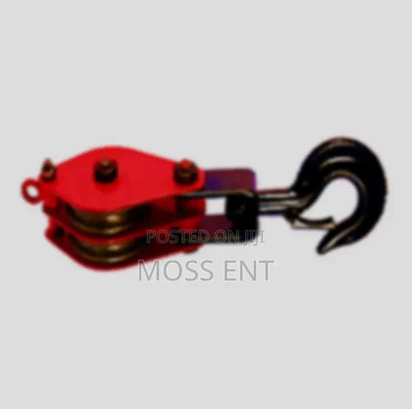 3t Double Pulley With Hook Double Sheave Red Black - Rap-Dp-3t