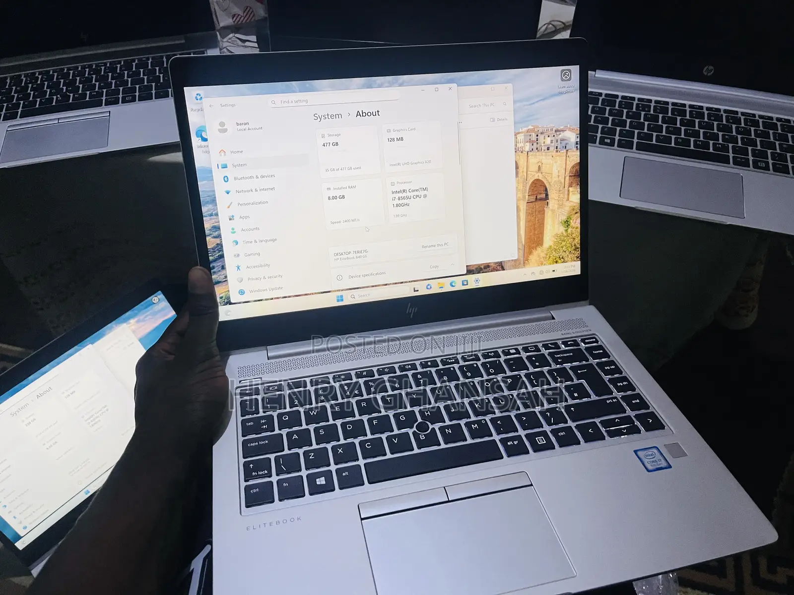 Laptop HP EliteBook 840 G6 8GB Intel Core i7 SSD 512GB