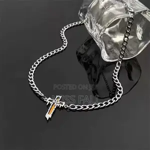 Regal Edge Cross Necklace.