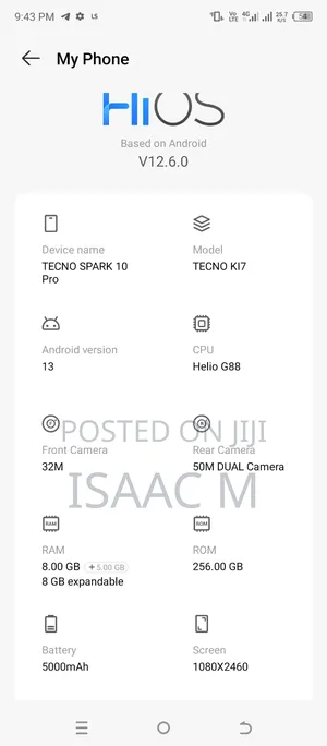 Tecno Spark 10 Pro 256 GB Blue