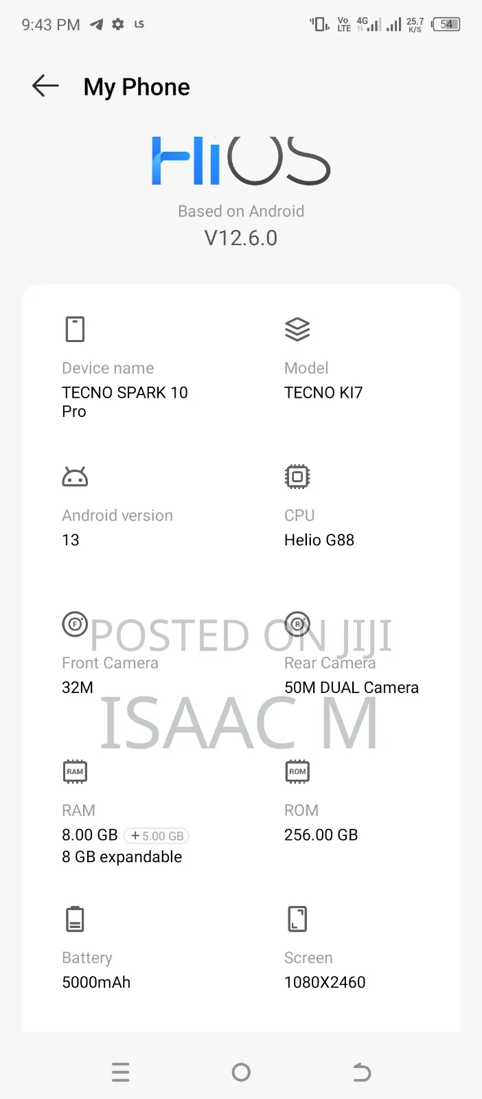 Tecno Spark 10 Pro 256 GB Blue