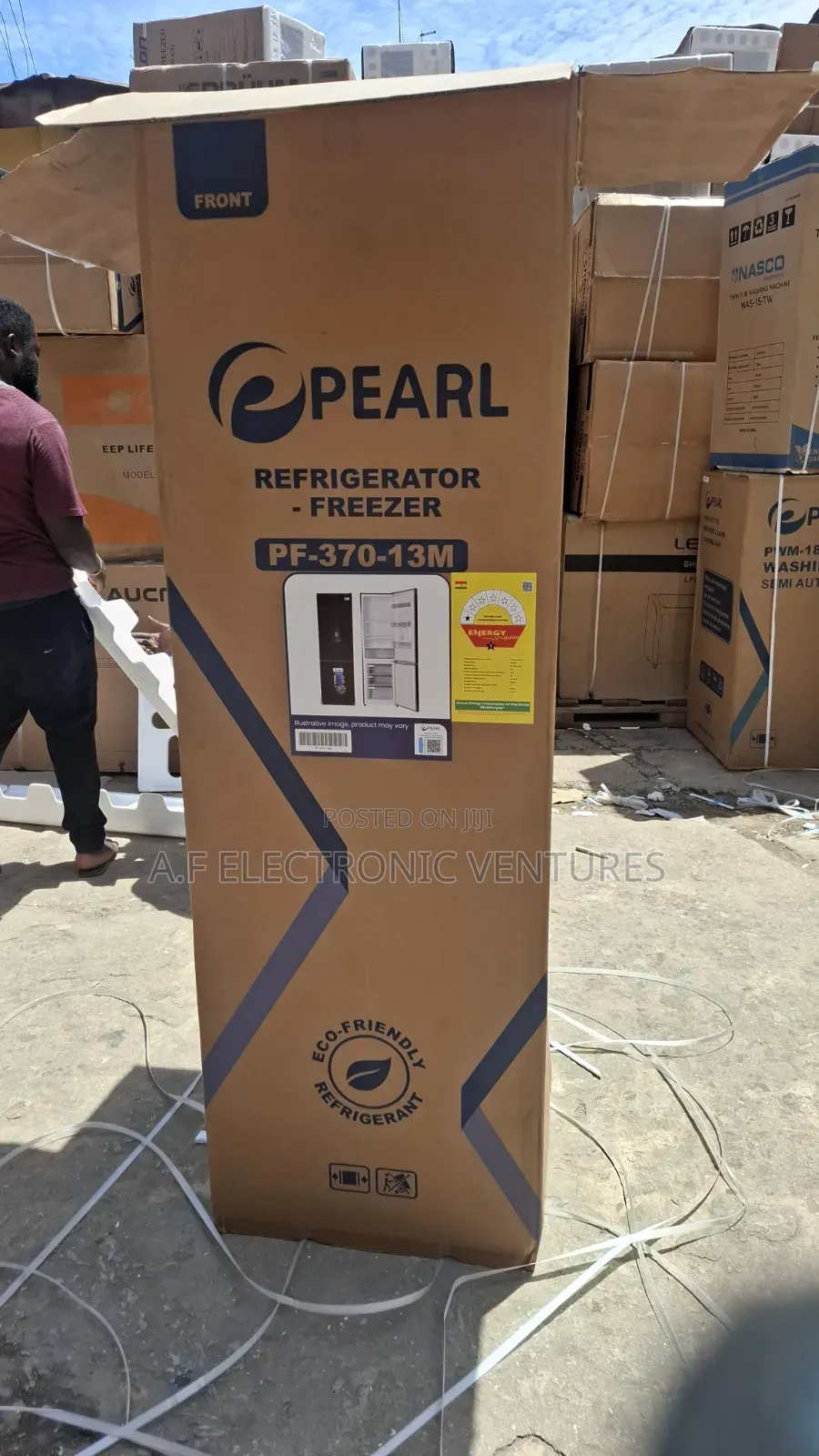 Pearl 262-Litres Button Freezer With Dispenser Fridge(Pf-370-13m)
