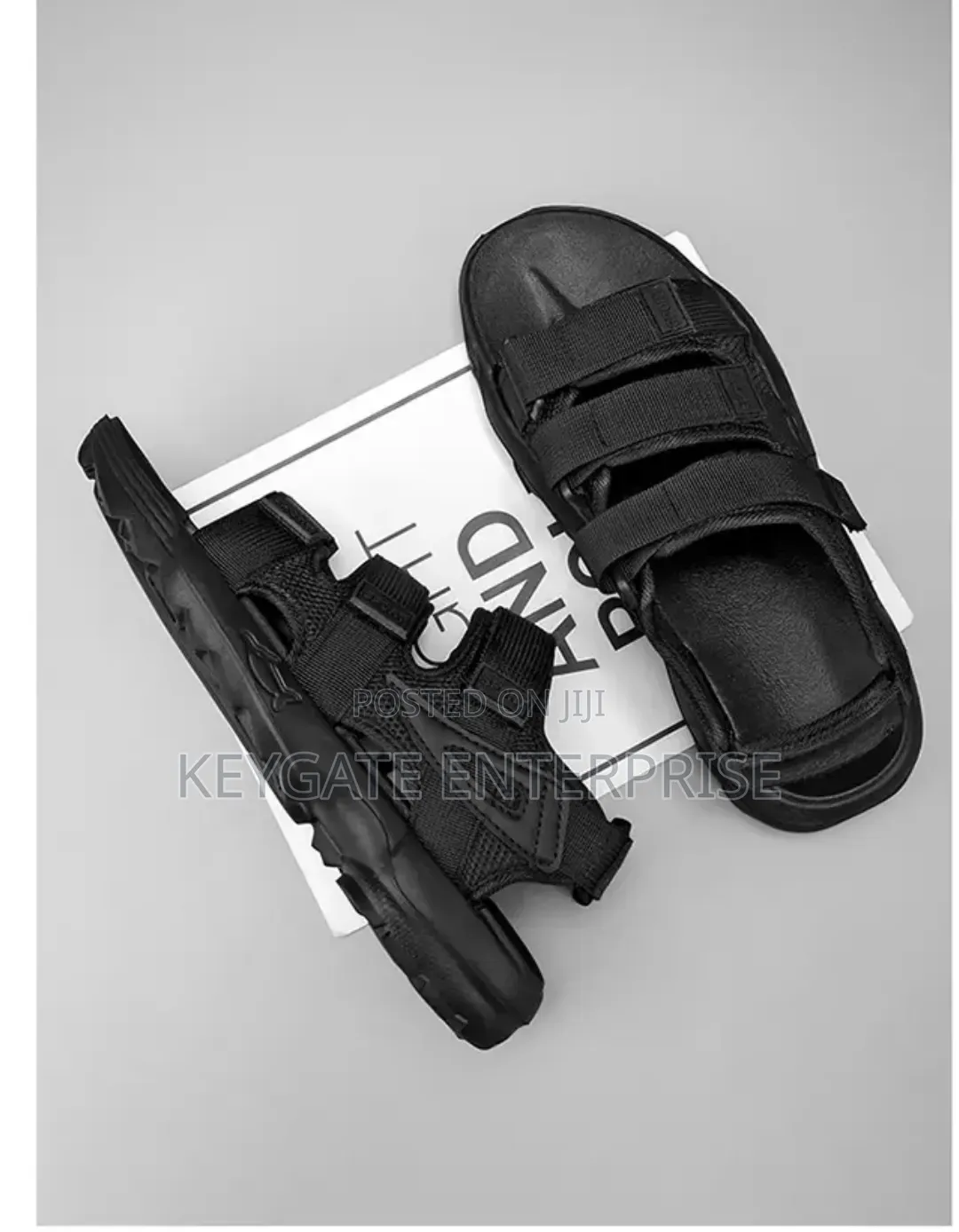 Black Sandals for Children and Adults