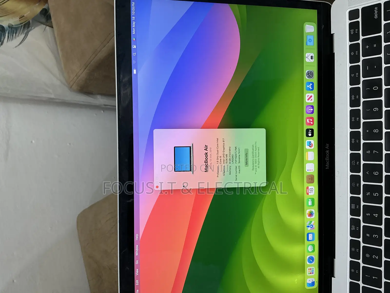 Laptop Apple MacBook Air 2019 8GB Intel Core i5 SSD 256GB