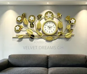 Luxury Floral Metallic Wall Clock Decor Alternative Titles