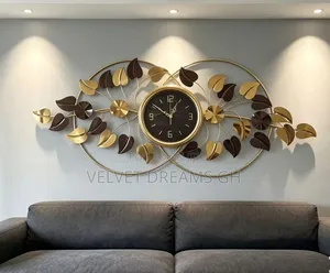 Luxury Floral Metallic Wall Clock Decor Alternative Titles