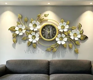 Luxury Floral Metallic Wall Clock Decor Alternative Titles