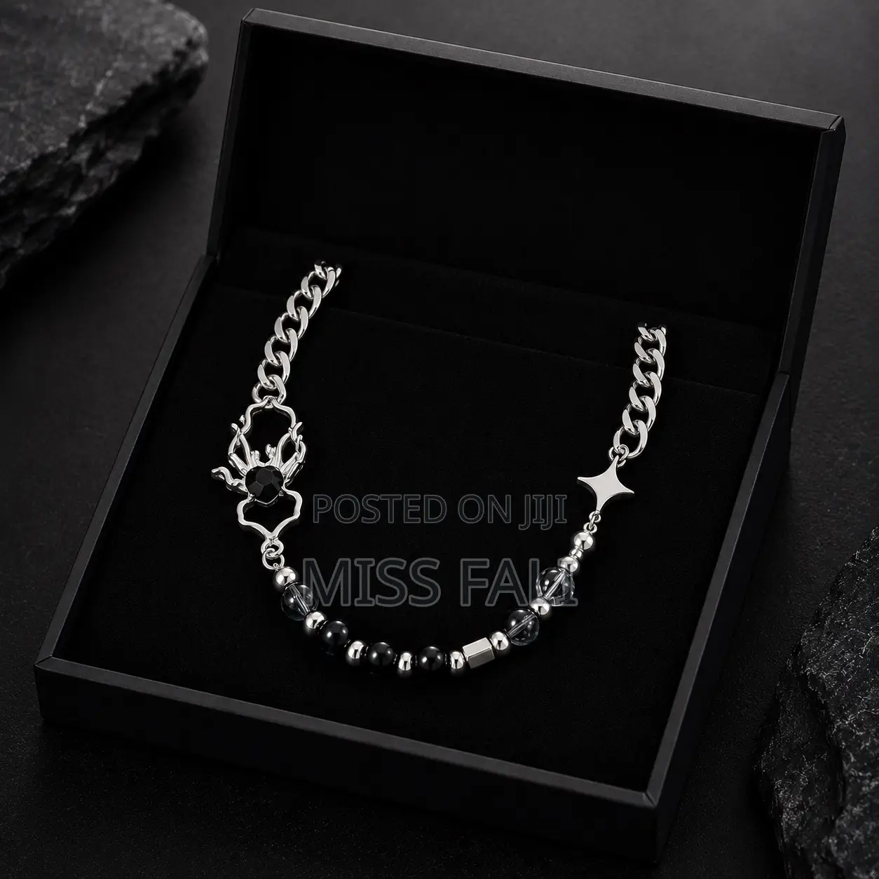 Noir Eclipse Statement Necklace