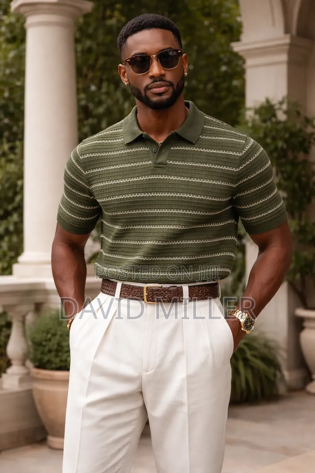 Knitted Polo T Shirt