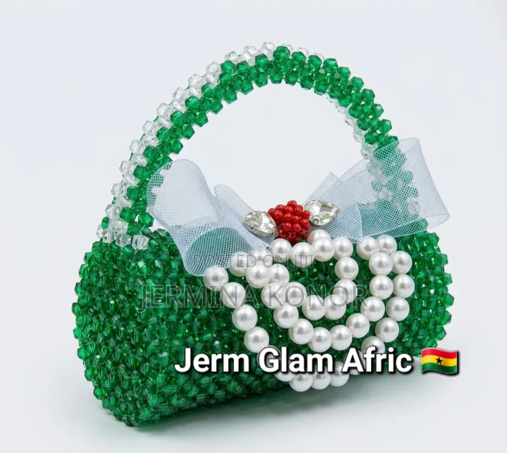 Luxury Handmade Beaded Pearl Bag