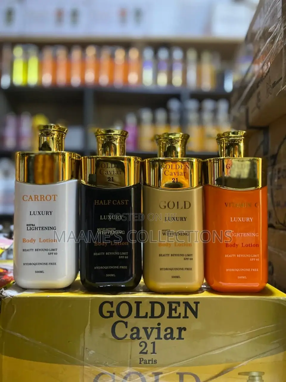 Golden Caviar 21 Paris Luxury Body Lotions