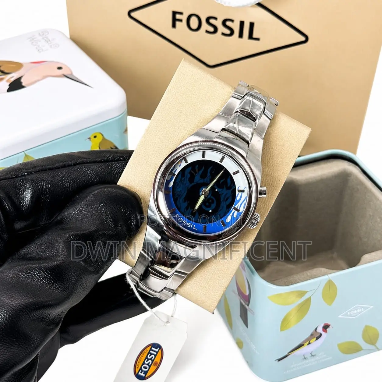 Fossil Big Tic Limited Edition Y2k Stainless Steel Watch