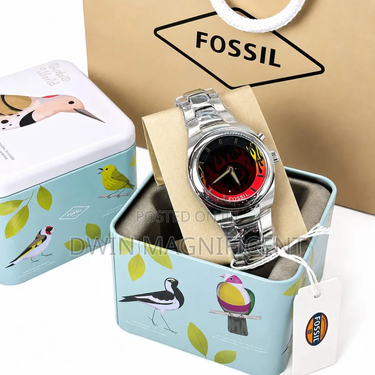 Fossil Big Tic Limited Edition Y2k Stainless Steel Watch