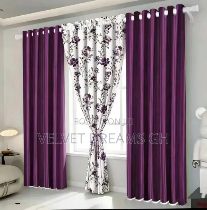 3in1 Luxurious Curtain Set Elegant Home Window Drapes