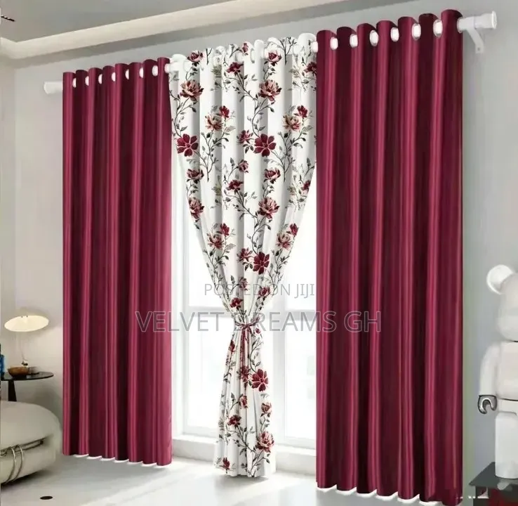 3in1 Luxurious Curtain Set Elegant Home Window Drapes