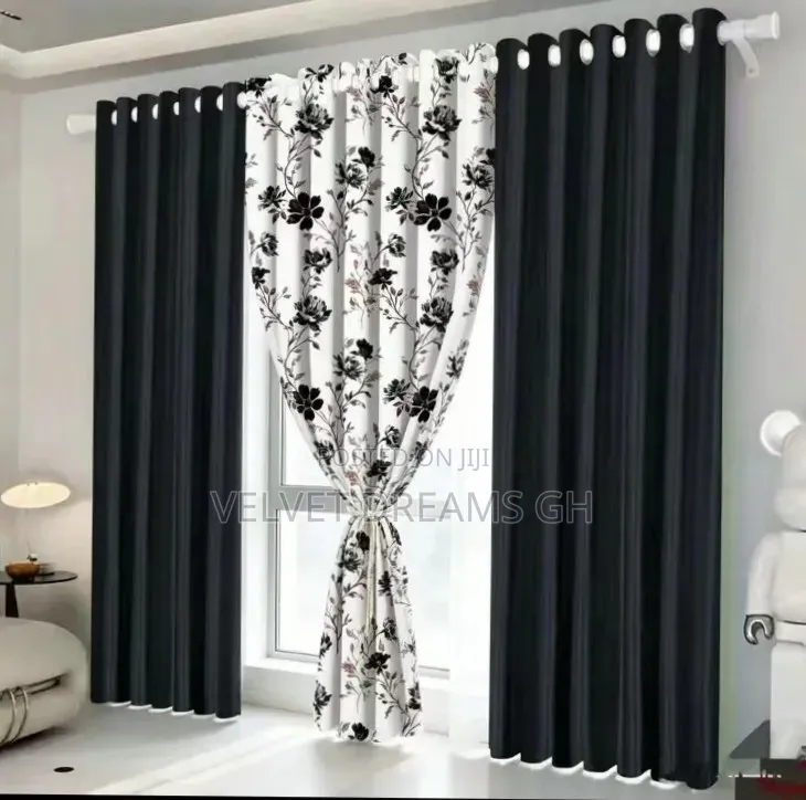 3in1 Luxurious Curtain Set Elegant Home Window Drapes