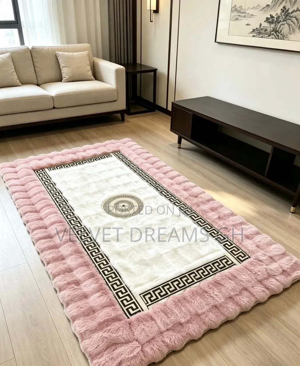 180x 230 Thick Luxury Center Rug Elegant Interior Home Carpet