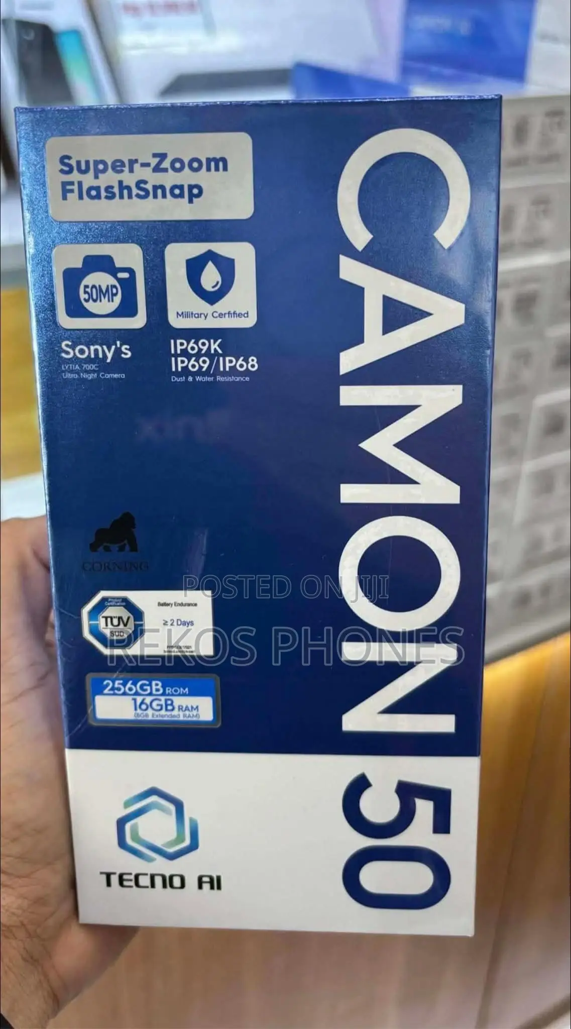 New Tecno Camon 50 256 GB