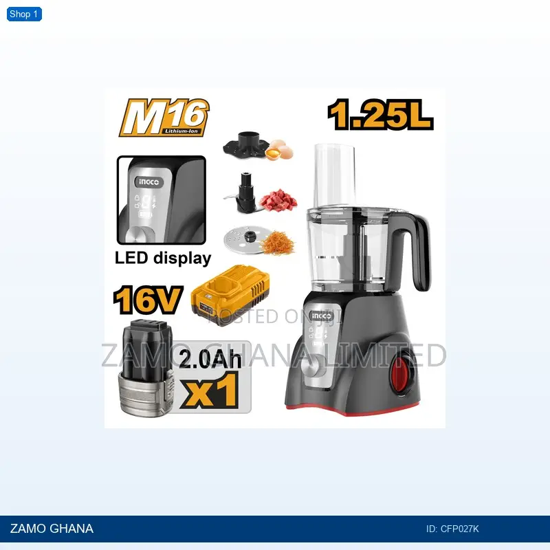 Cordless Food Processor - Cfp027k