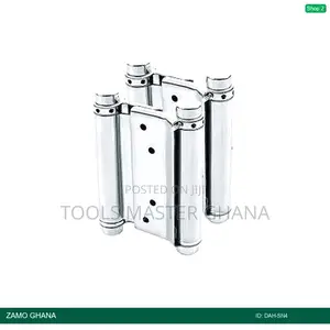 Double Action Spring Hinges 4 Inch Silver - Dah-sn4